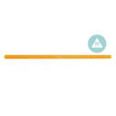 Blister 30Cm Triangular Ruler, Orange