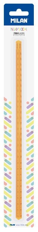 Blister 30Cm Triangular Ruler, Orange