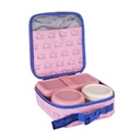 Lunch Bag, With 3 Lunch Box 3.5L, Isothermal Food, 460 Pink