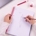 Notebook A4 Blue 80 Sh.Blank Spiral Nata