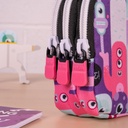 3-Zipper Pencil Case Aliens
