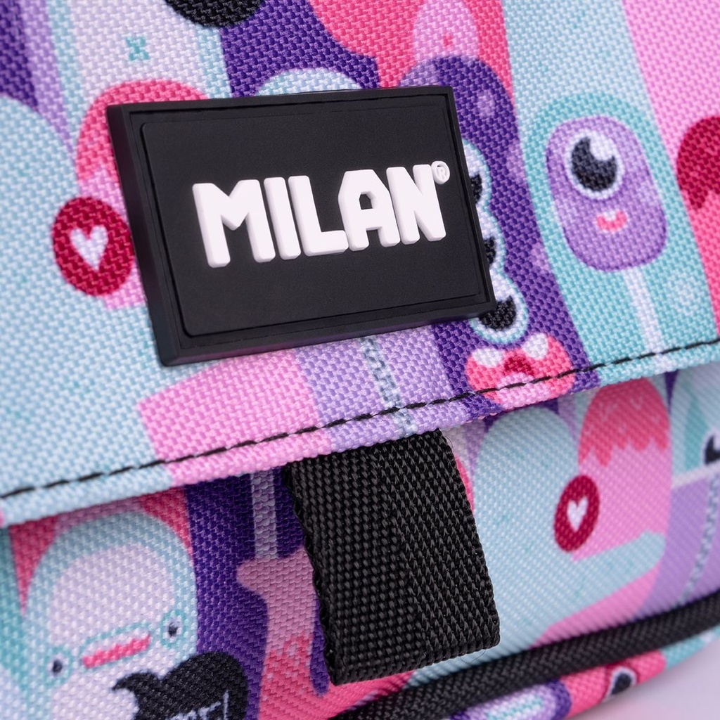 4-Zipper  Pencil Case Aliens With Flap