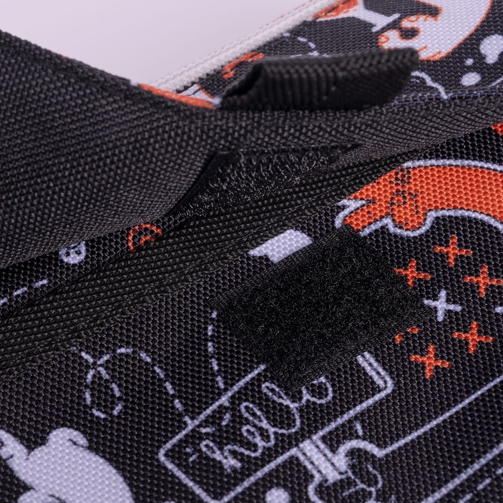 4-Zipper  Pencil Case Fingers With Flap