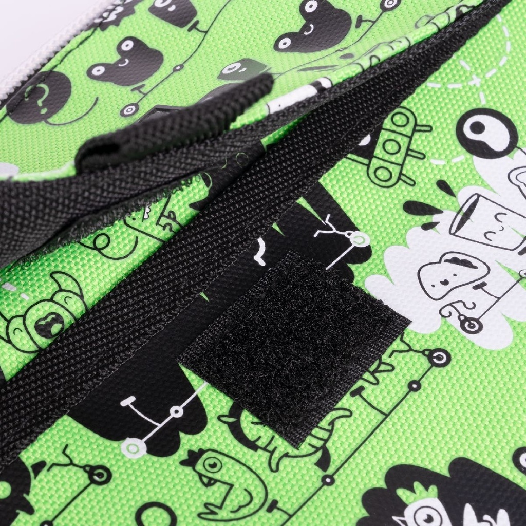 4-Zipper  Pencil Case Tandem With Flap