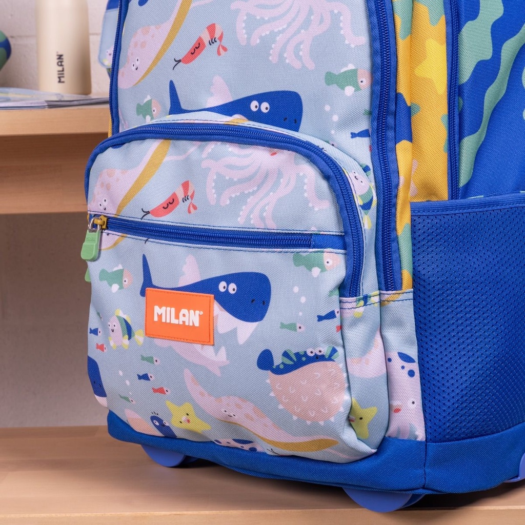 Backpack Trolly Double Side 25L,  Blue Odyssey