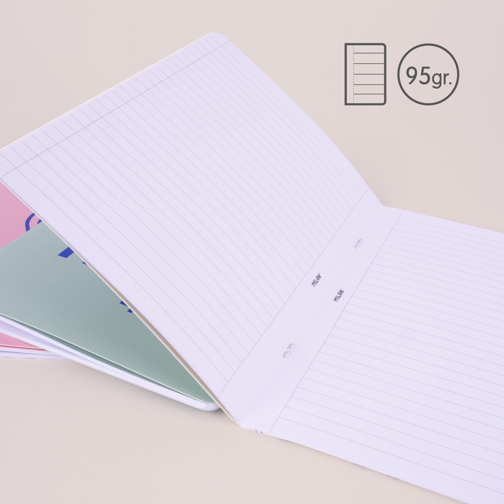 Notebook Stapled, A5 Lined Paper, 24SH Beige    460