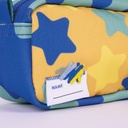 Pencil Case Squared 2 zipper  Blue Odyssey