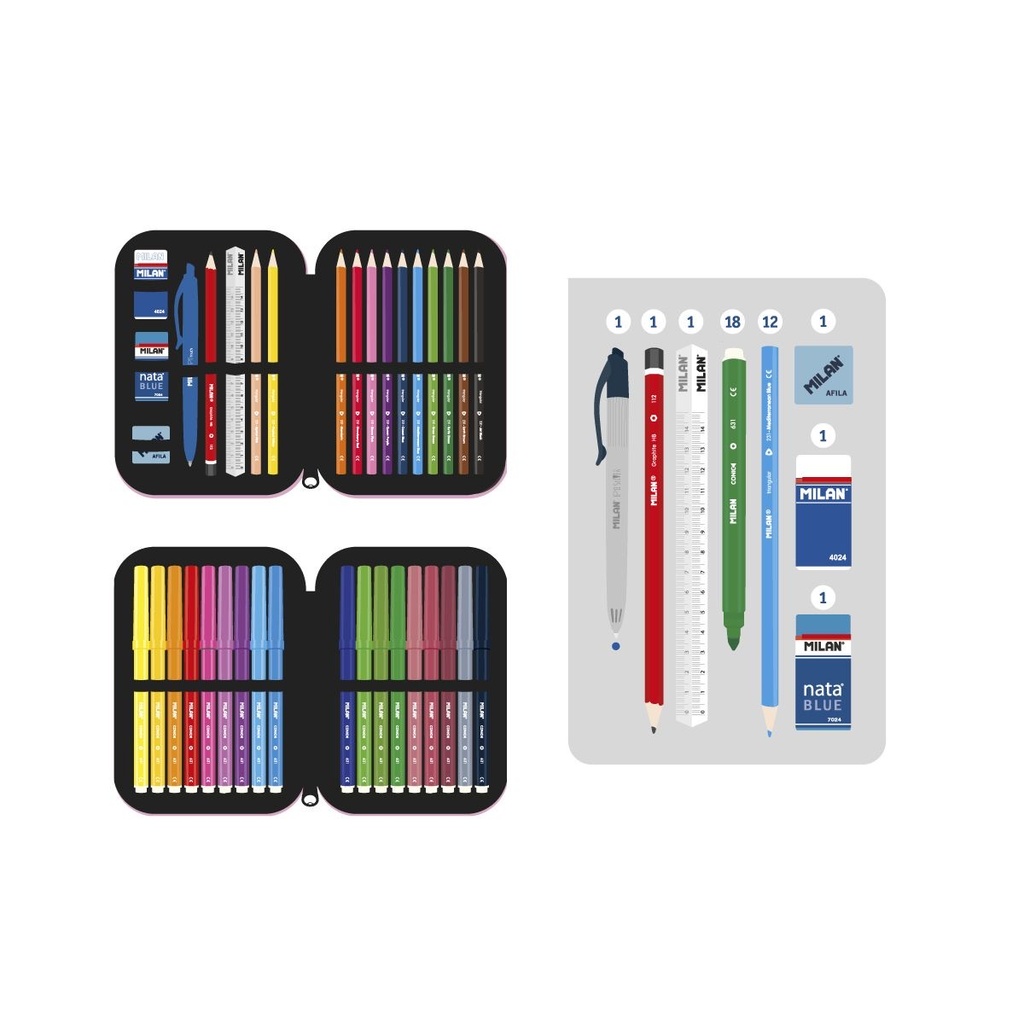Art Kit Pencil Case 2-Decker. Green & Grow