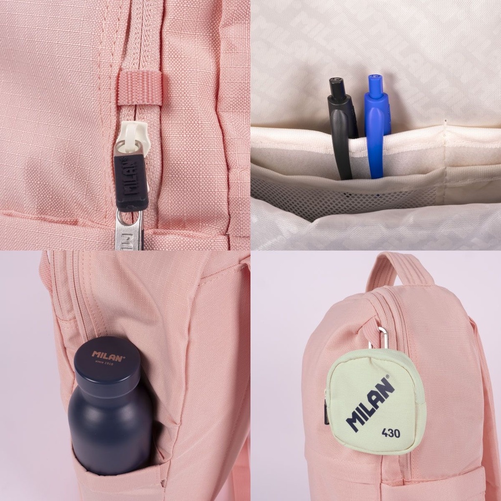 Backpack One Side, 1 Zipper 15L  Pink   430 - 1918