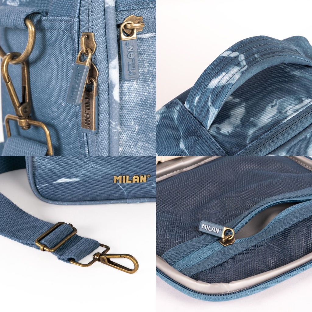 Lunch Bag, With 3 Lunch Box 3.5L, Isothermal Food  Lava Blue