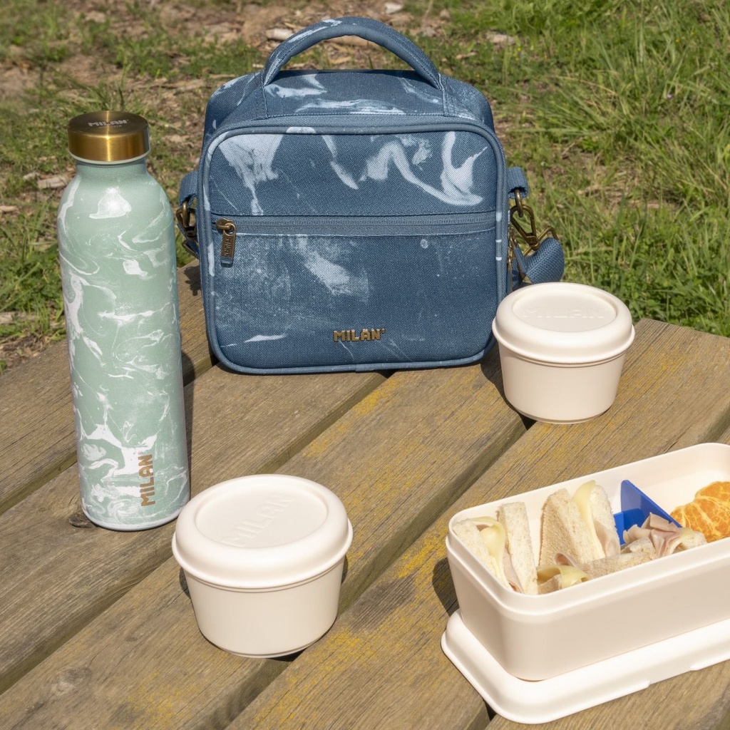Lunch Bag, With 3 Lunch Box 3.5L, Isothermal Food  Lava Blue