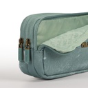 Pencil Case 3 Zipper Lava Green 