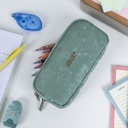 Pencil Case 3 Zipper Lava Green 