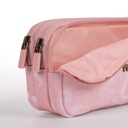 Pencil Case 3 Zipper  Lava Pink