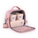 Lunch Bag, With 3 Lunch Box 3.5L, Isothermal Food  Lava Pink