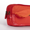 Pencil Case 3 Zipper  Lava Red