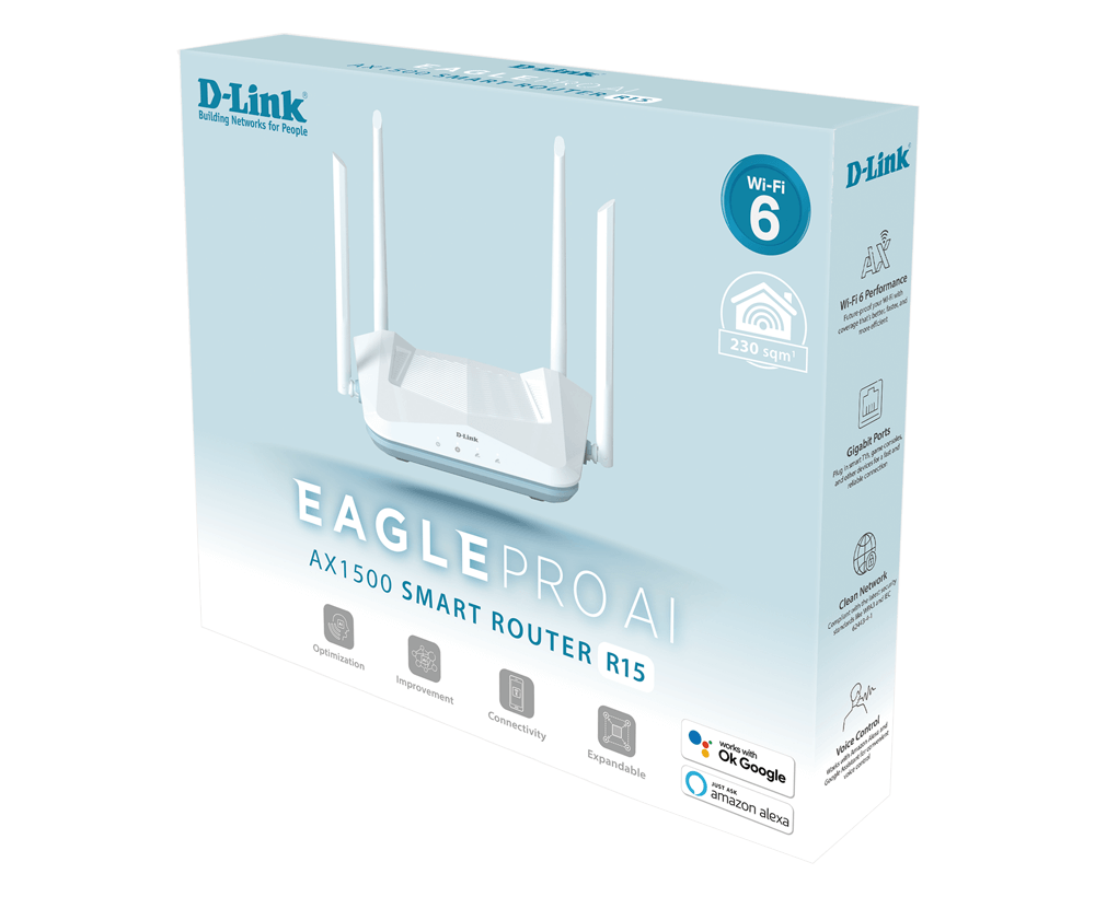 D-Link Ax1500 Smart Wi-Fi 6 Dual Router