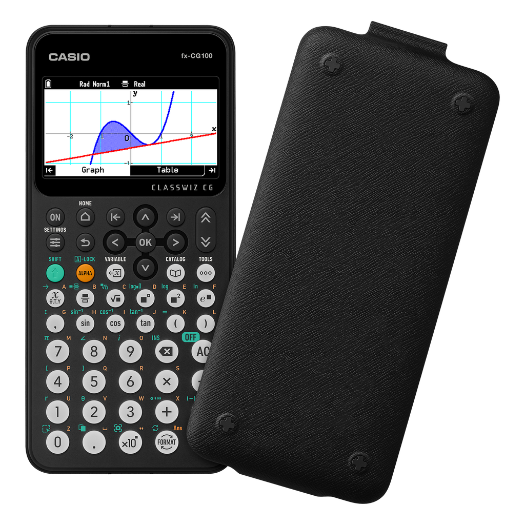 Graphing Calculator With An Innovative Color Display, 3D Graph and Python. FX-CG100-W-DT