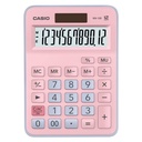 Calculator Basic Function Mini Desktop 12 Digits Pink Light blue MX-12B-PKLB-W-DC