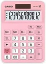 Calculator Basic Function Mini Desktop 12 Digits Pink  MX-12B-PK-W