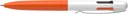 Ballpoint Pen Take 4 Neon Neon Orange-White, Take 4 Refill M Black, Blue, N. Yellow, N. Orange