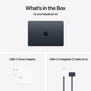 Apple MacBook Air 13-inch M4 chip with 10-core GPU , 16GB, 512GB SSD - Midnight 