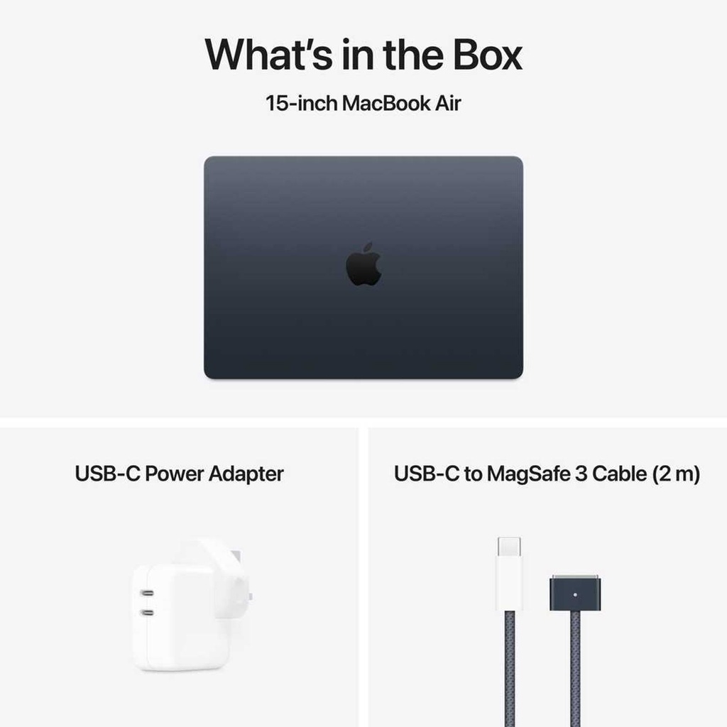 Apple 15-Inch Macbook Air M4 Chip with 10-Core CPU & 10-Core GPU/ 16GB/ 512GB SSD - SAU Midnight 