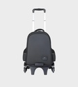 Trolly 3 Wheels Backpack Multi Comp Plain Color 17"" With P.Case