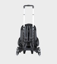 Trolly 3 Wheels Backpack Multi Comp Plain Color 17"" With P.Case