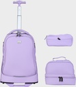 Trolly Backpack Large Wheels 18" With L.Bag, P.Case Set  - GB5525T