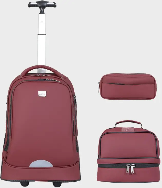 Trolly Backpack Large Wheels 18" With L.Bag, P.Case Set  - GB5525T