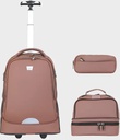Trolly Backpack Large Wheels 18" With L.Bag, P.Case Set  - GB5525T