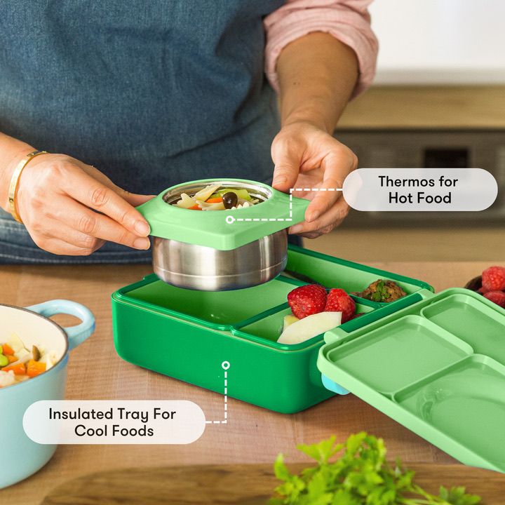 OmieBox - Thermos 250ml Apple Green