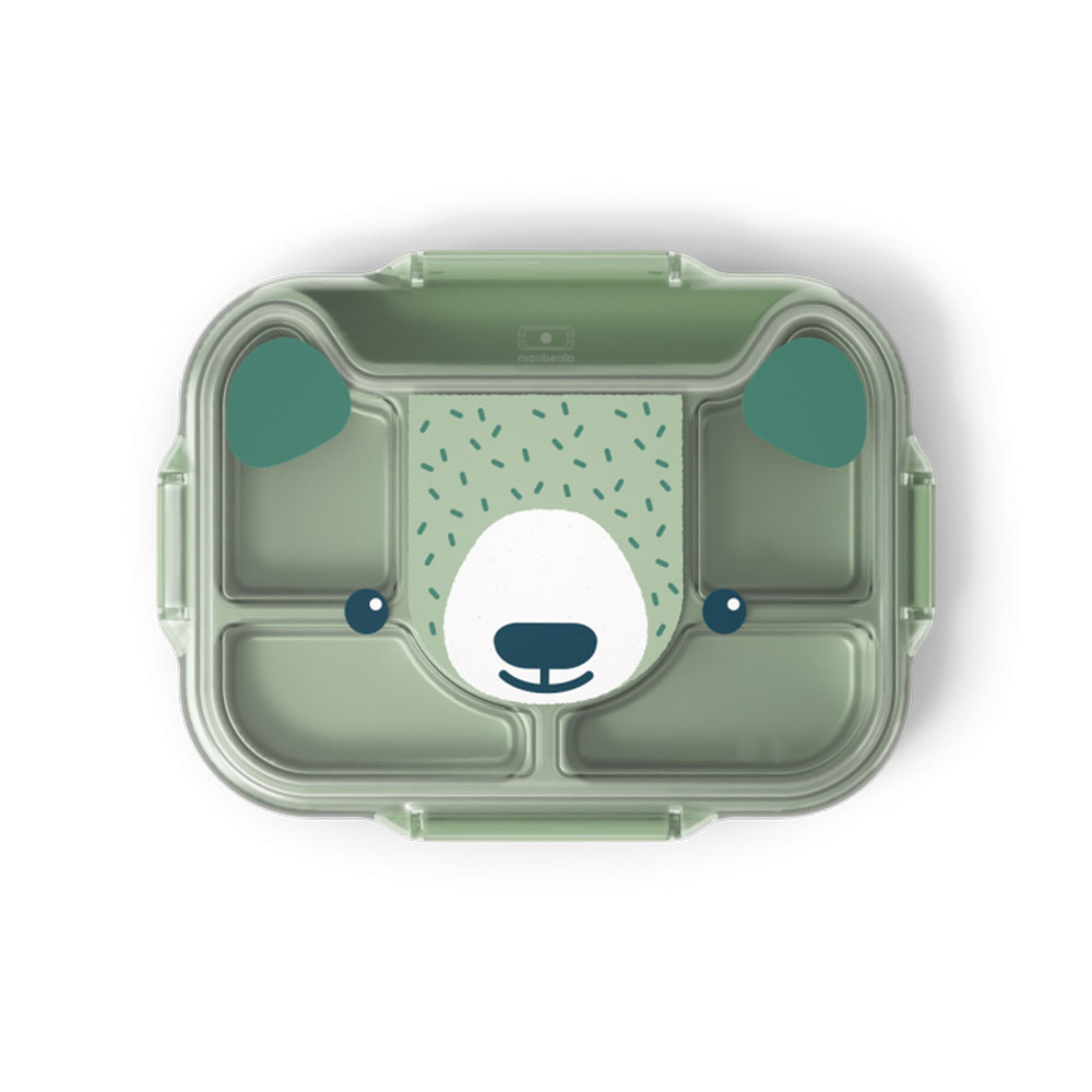 MB Wonder Kids Lunch Box Tray Green Bear 