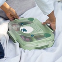 MB Wonder Kids Lunch Box Tray Green Bear 