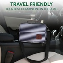 Insulated Lunch Bag Black Stripe