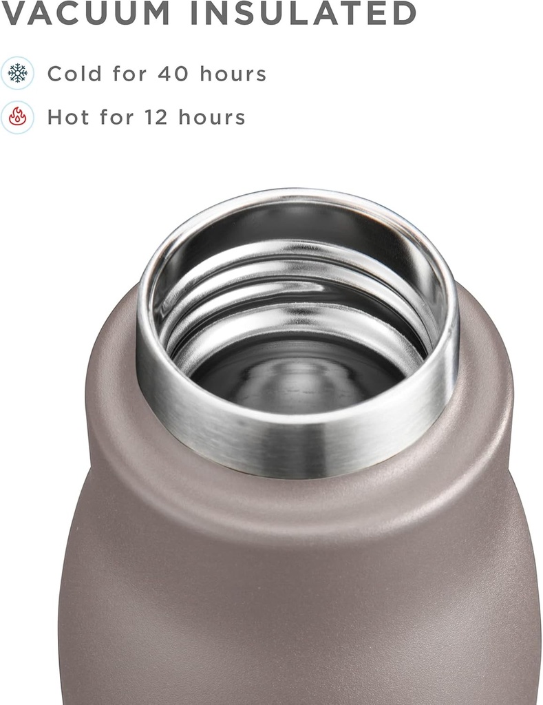 Zoku - Vaccum Insulated Bottle Ash 500ml