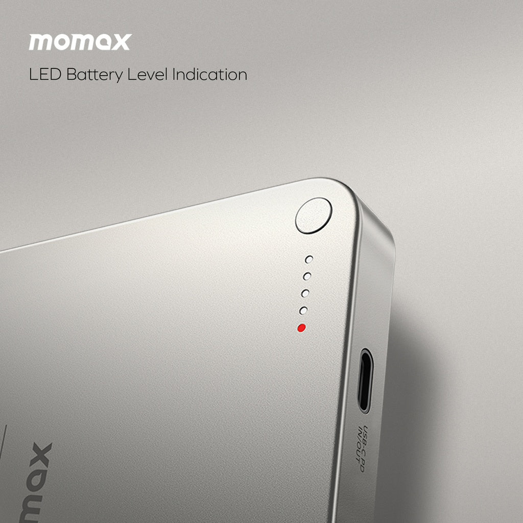 Momax Q.Mag X1 10000Mah Gen2 15W Magsafe Wireless Power - Titanium