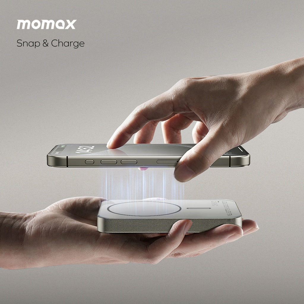 Momax Q.Mag X1 10000Mah Gen2 15W Magsafe Wireless Power - Titanium