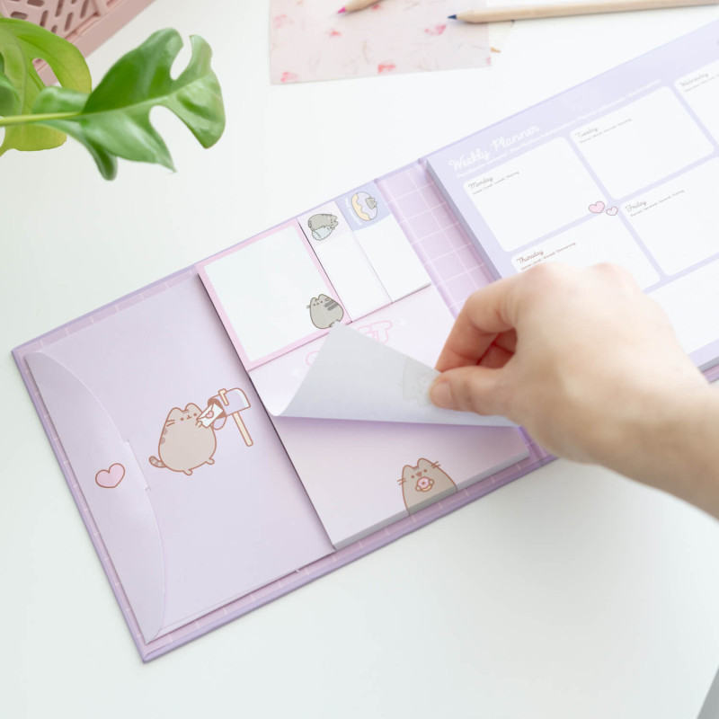 Pusheen Moments Weekly Planner With Sticky Notes