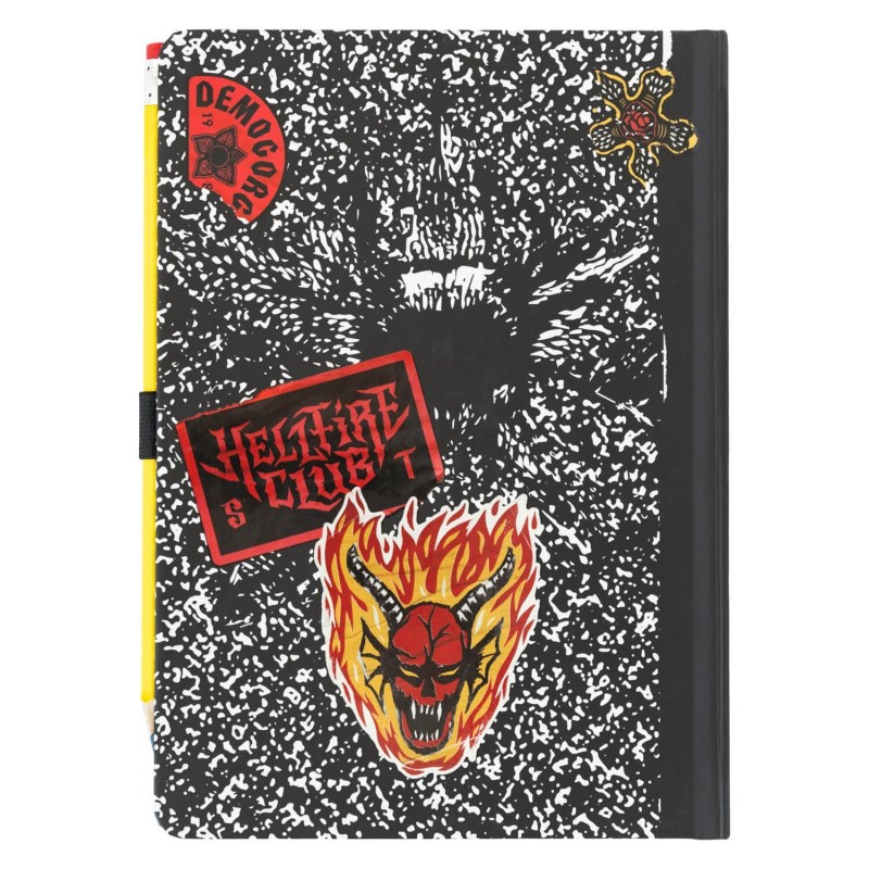 Stranger Things Composition Book Premium A5 Notebook With Pencil