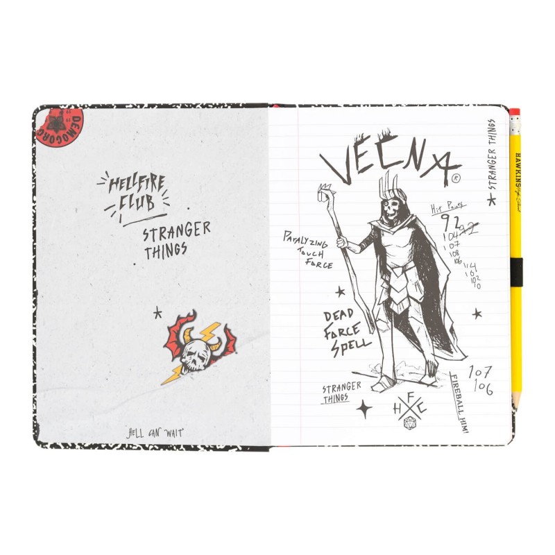 Stranger Things Composition Book Premium A5 Notebook With Pencil