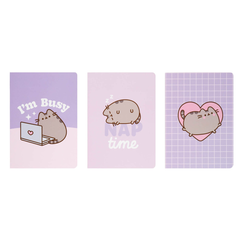 Pusheen Moments Pack Of 3 A6 Notebooks