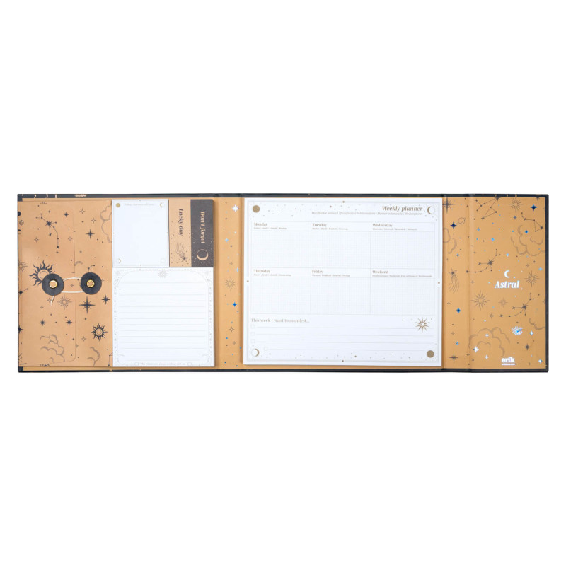 Astral Weekly Planner With Post-It Notes