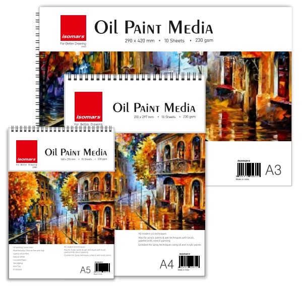 Oil Paint Media - Pad - A5 20 Sheets