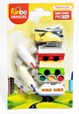 3D Eraser In Blister Pack-Vehicle