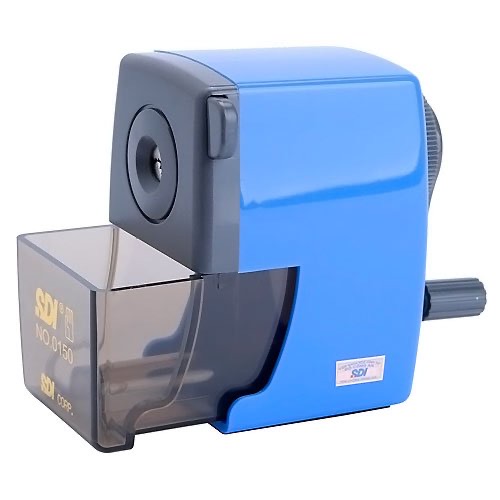 Pencil Sharpener W/Clamp Blue