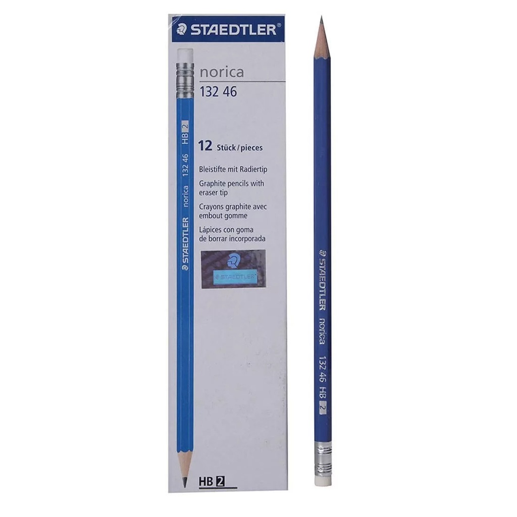 Lead Pencil With Rubber Tip Set Of 12  Norica