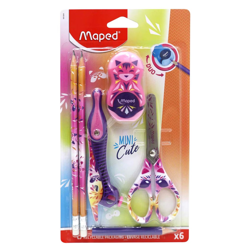 Mini cute stationery kit 6pc