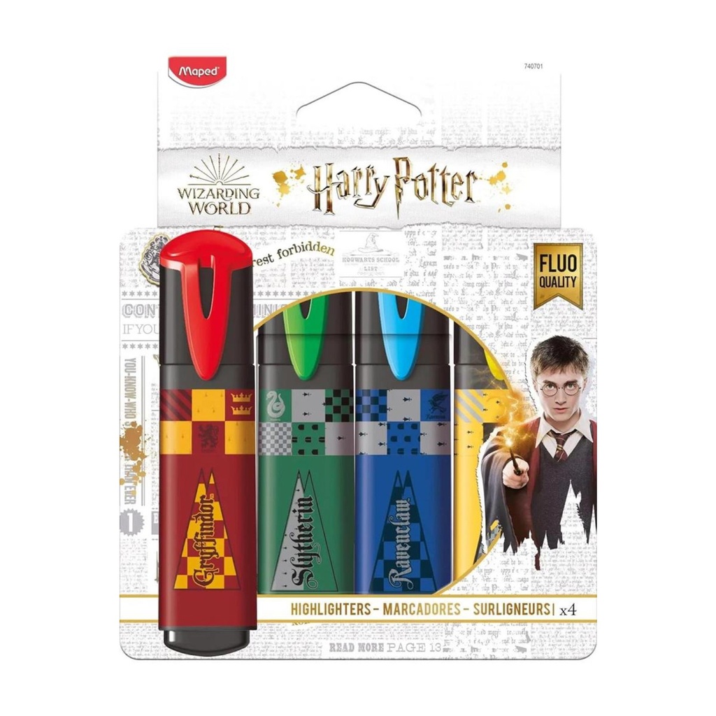 Highlighter Harry Potter Pac=4 Col